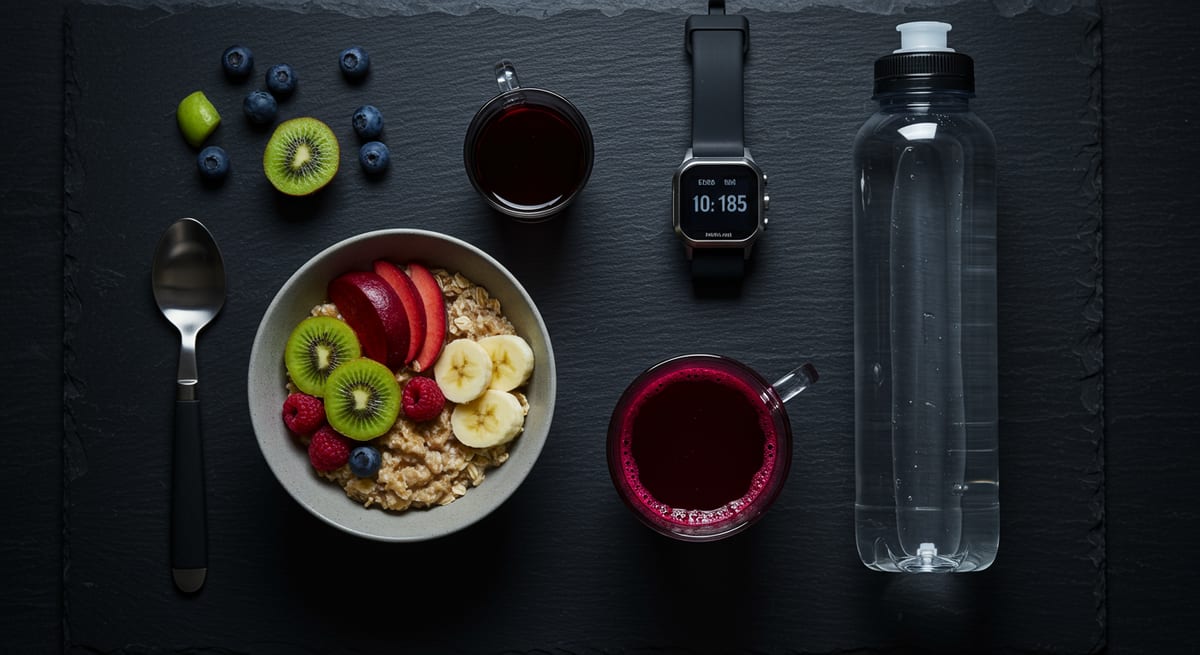 Endurance athlete reviewing supplement stack for energy and performance